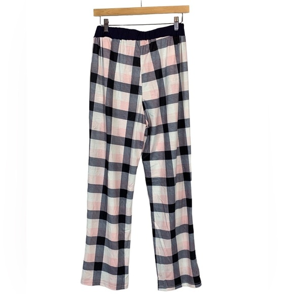 Menore Blue Pink Buffalo Plaid Pajama Pants For Women - Large - Picture 2 of 5